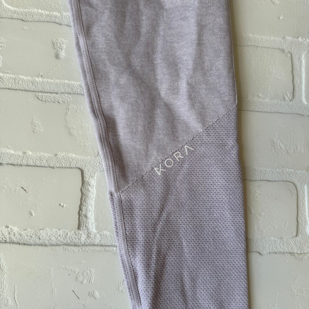 KORA Women's Athletic Contour Leggings Light Purple Compression Yoga - sz L - Picture 3 of 6